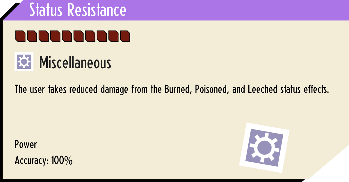 Status Resistance - Assistant for Cassette Beasts